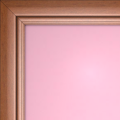 Рамочный фасад Орех 170 + Розовый